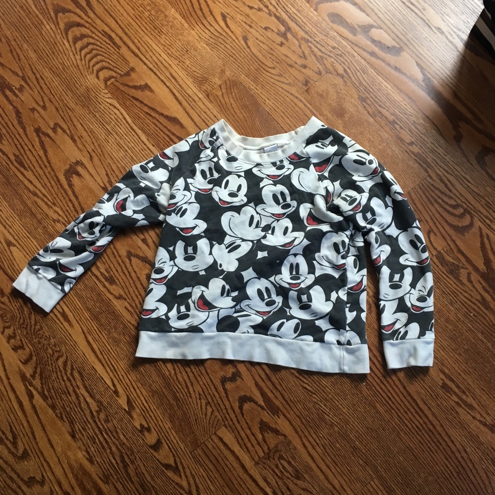 FOREVER21 x DISNEY Mickey Terrycloth Sweatshirt S